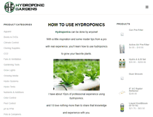 Tablet Screenshot of hydroponic-gardens.com